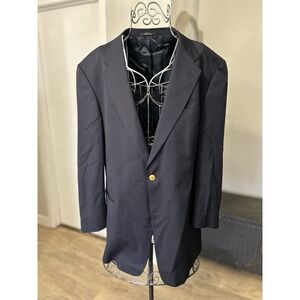 Hart Schaffner Marx Gold Trumpeter Nordstrom Men's Black Sport Coat Blazer 44 R